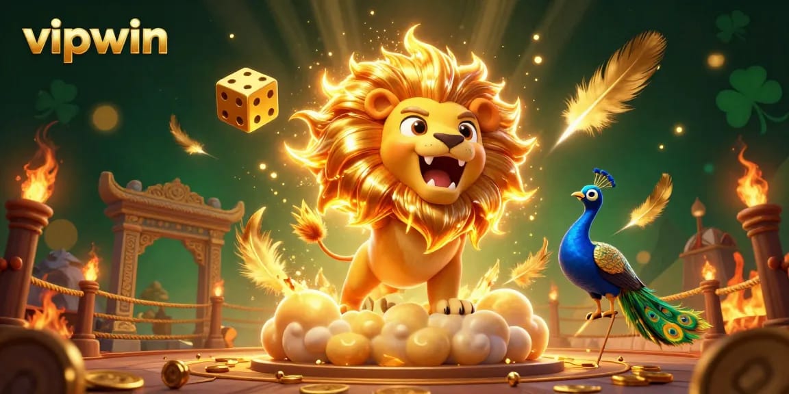 Experience the thrill of vipwin casino with playful characters and dynamic betting elements in a vibrant scene.