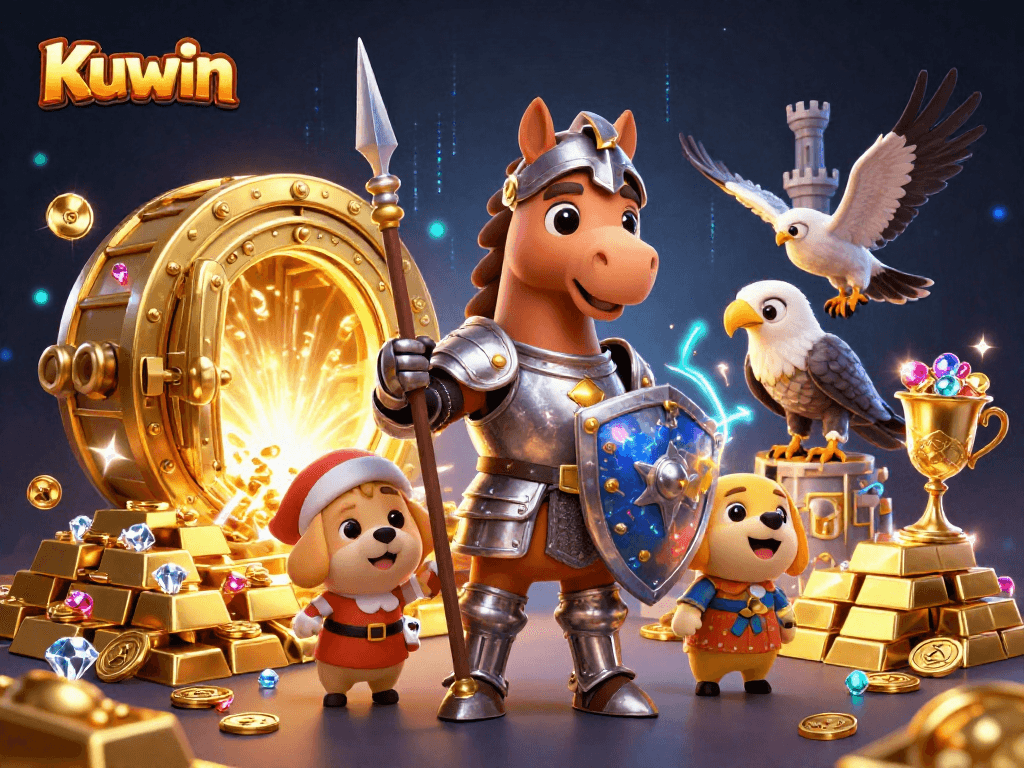 Kuwin offers thrilling action as the knight battles for treasure in a dynamic casino adventure.
