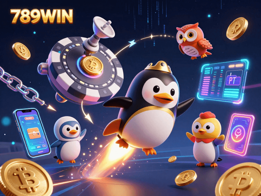 Experience thrilling gaming with 789WIN's exciting casino adventure featuring colorful 3D elements.