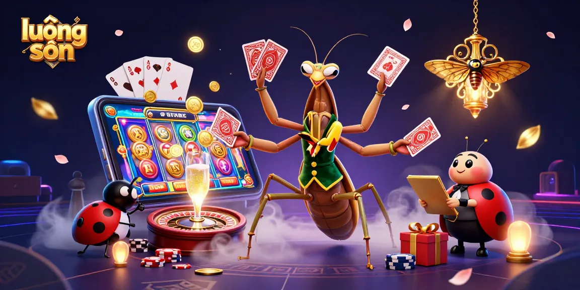 Experience thrilling lương sơn gameplay with dynamic gambling characters and vibrant casino elements.