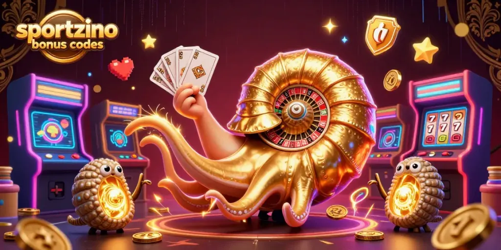 Engage with sportzino bonus codes while experiencing a vibrant casino gaming adventure full of colorful arcade elements.