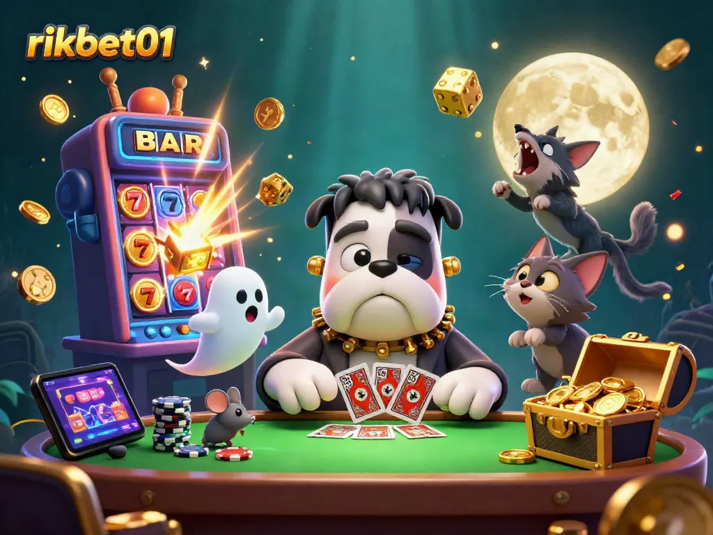 Experience the excitement at rikbet01 with a 3D casino scene featuring dynamic characters and thrilling game elements.