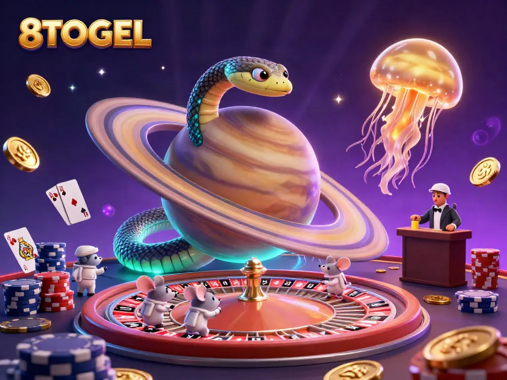 Gambarkan pengalaman bermain di 8TOGEL dengan ular Saturnus dan dealer medusa.