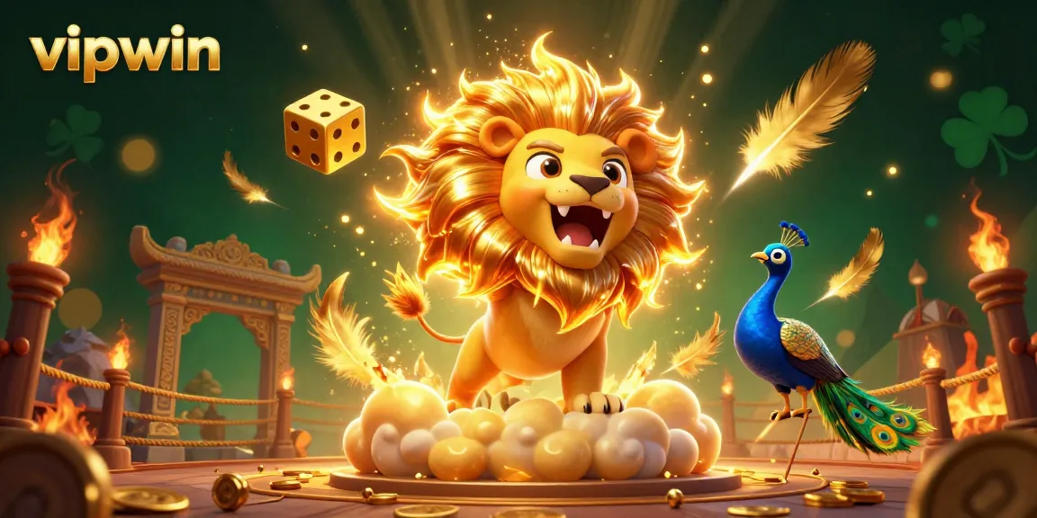 Experience the thrill of vipwin casino with playful characters and dynamic betting elements in a vibrant scene.