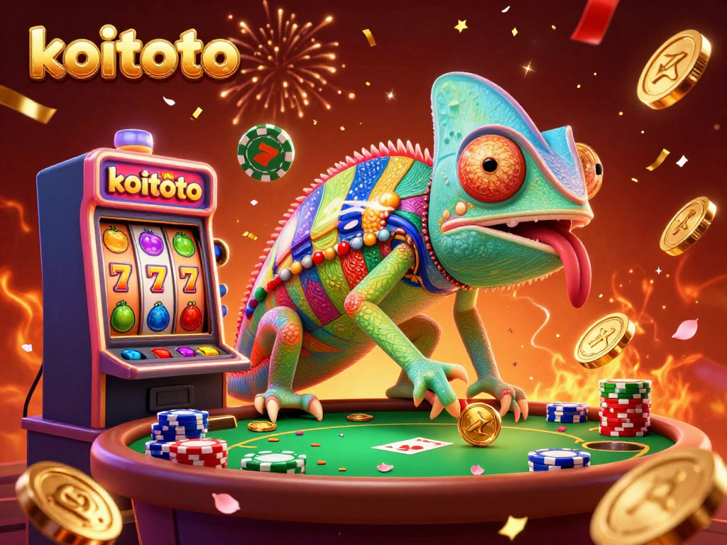 Koitoto mempersembahkan pengalaman bermain slot Online dengan chameleon kasino yang memikat, menjamin kemenangan instan!
