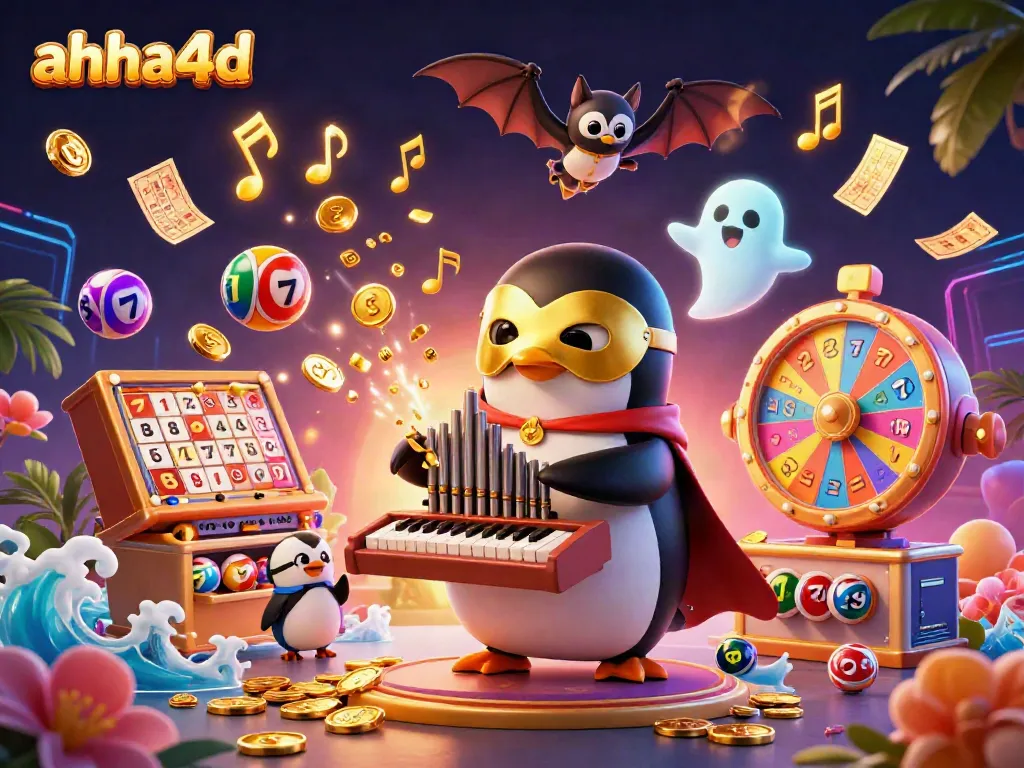 Experience the excitement of ahha4d with a colorful casino scene featuring vibrant gaming elements.