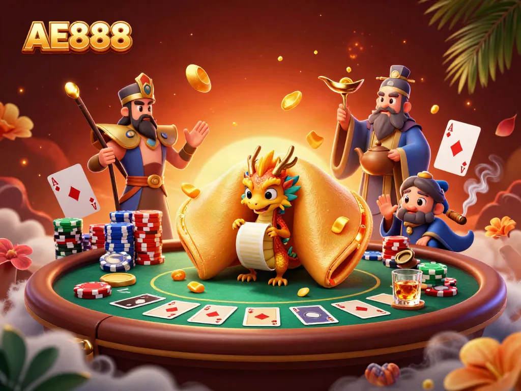 Engage with AE888's thrilling gaming experience in this vibrant casino scene.