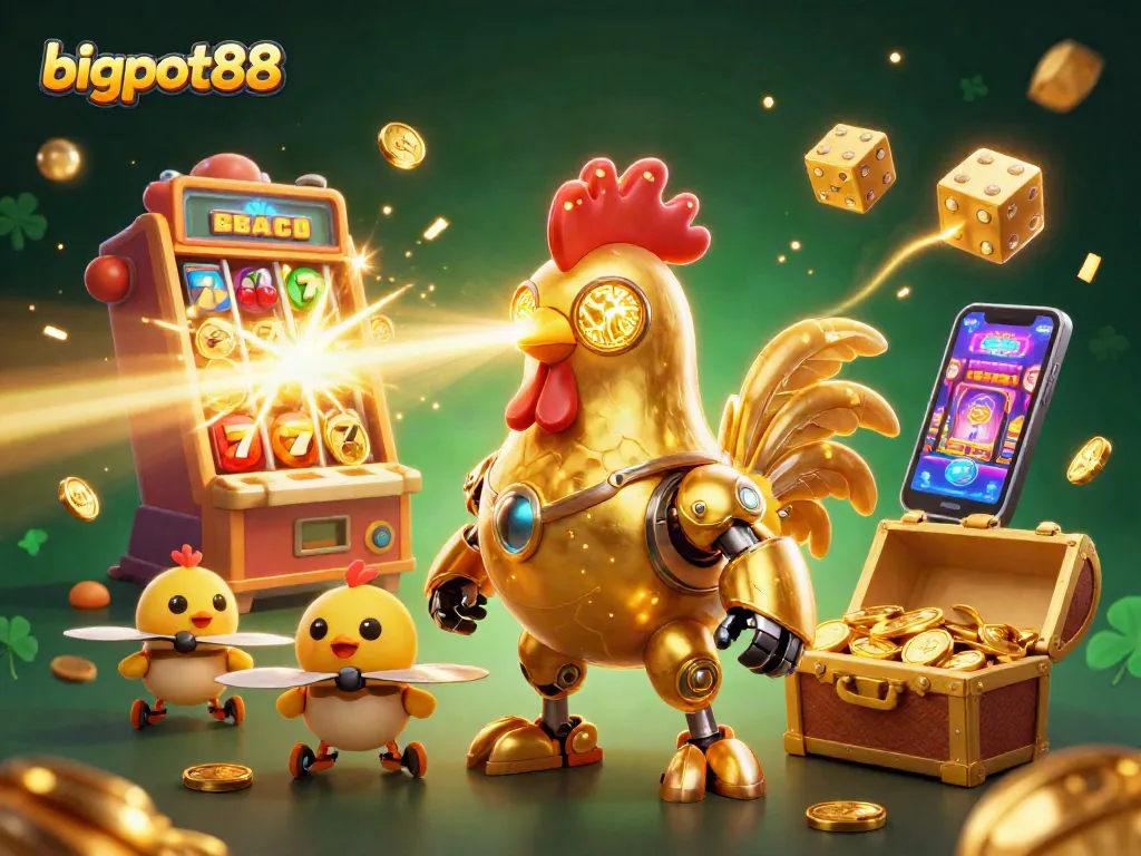 Menangkan jackpot besar di bigpot88 dengan robot ayam emas dan imajinasi kasino canggih.