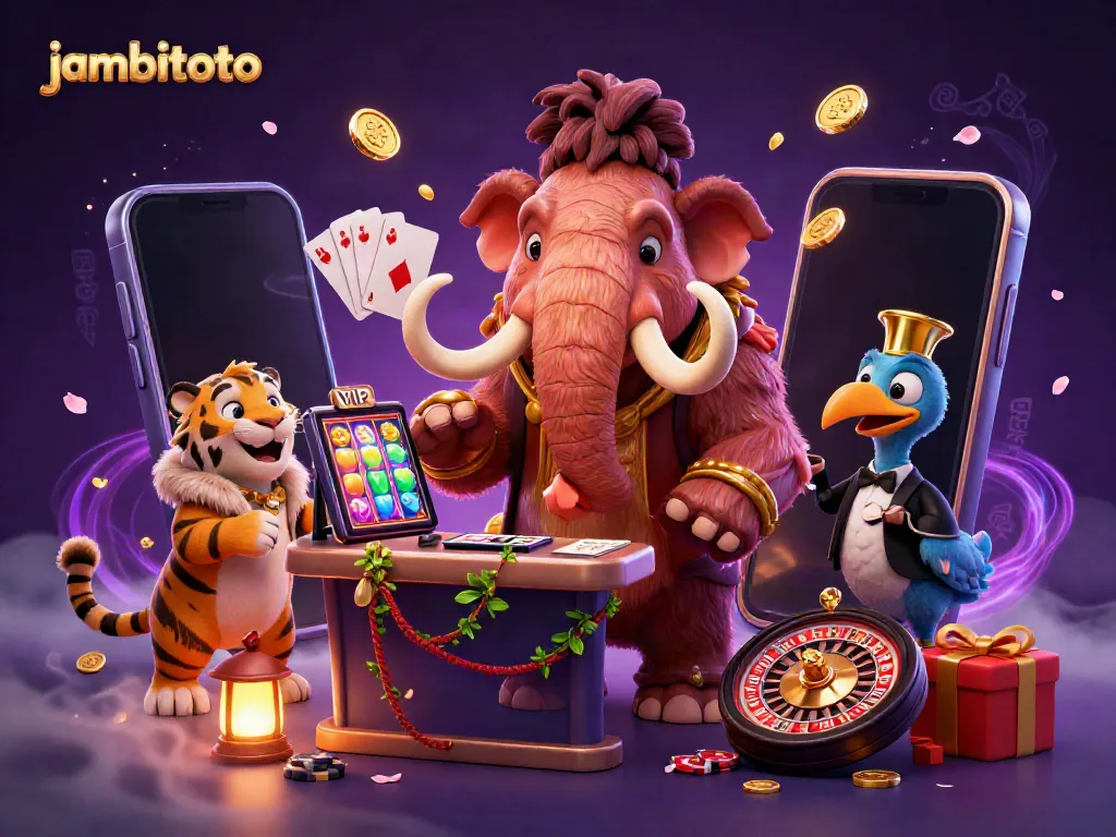 Experience thrilling gameplay at jambitoto with vibrant casino action featuring unique characters and elements.