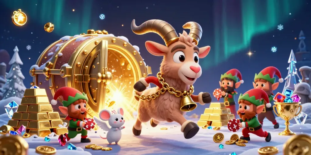 Experience the thrill at GK88’s holiday casino with Krampus, a tiny angel mouse, and naughty elf gremlins.