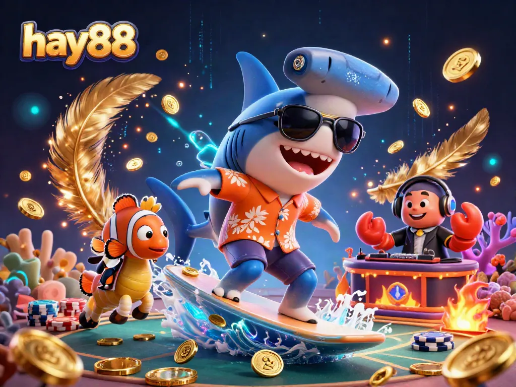 Experience exciting gaming with hay88, showcasing vibrant characters and thrilling casino elements.