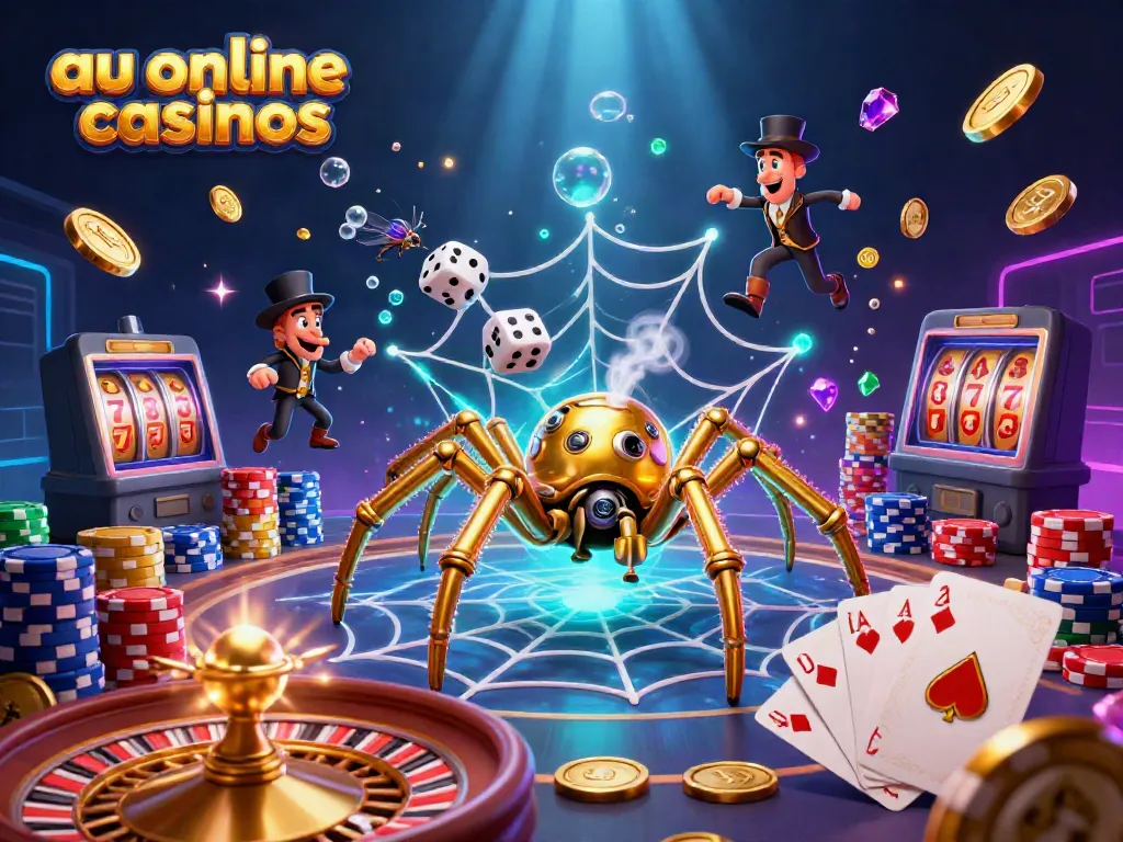 Experience the excitement of au online casinos with steampunk characters and dynamic casino elements.