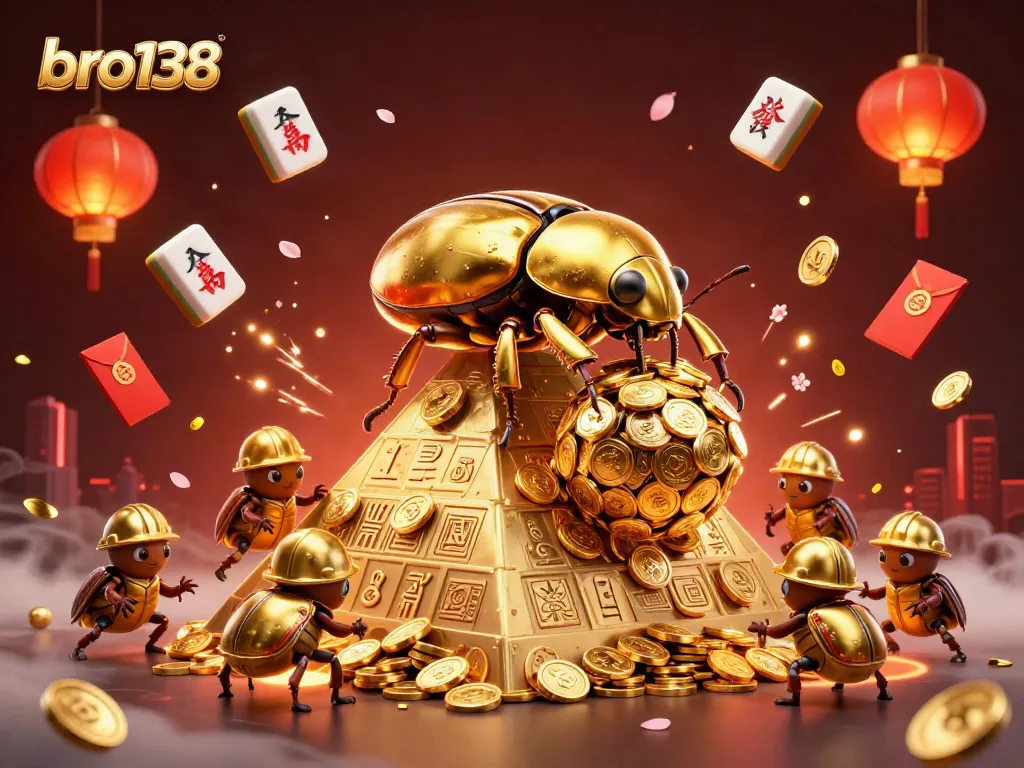 Spin and win big at bro138 with vibrant 3D casino elements illuminating the scene.