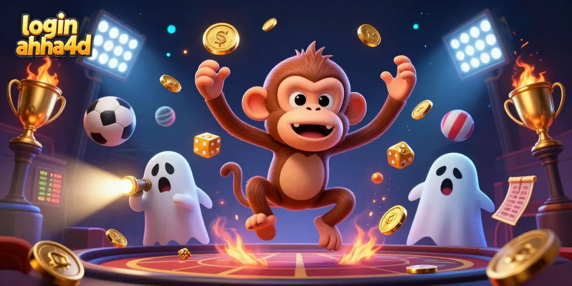 Jelajahi login ahha4d dengan karakter kucing berhantu dan monyet poltergeist yang Penuh Emas di kasino